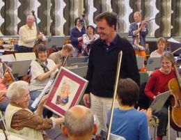 Riek en tekenaar Hugenholz (Foto: Tieme Kuyper)