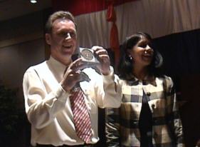 Peter de Ruiter and his wife Mina of the Thailand committee