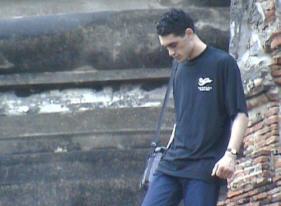 Tall steps are no match for Daan Alberga.