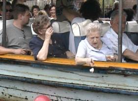 Riek van de Donk feeding the starving catfish