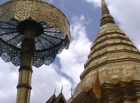 Stupa at Wat Phra Doi Suthep.