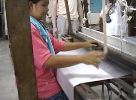 Silk production at Sankhampaeng.