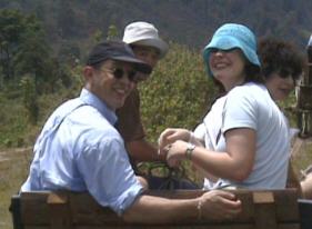 Evert Wijtema and Annelieke Vermeulen share their motion-sickness pills.