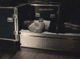 Frans Grapperhaus working on his Dracula act.