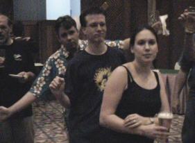 Joost Ector, Jostijn Ligtvoet and Tamara Smits getting into Swing mood.