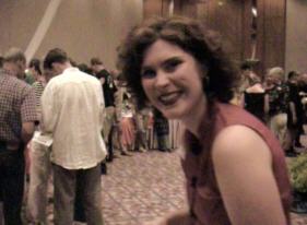 Annelieke Vermeulen in her Thai party outfit.