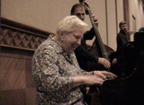 Riek vd Donk jams the night away.