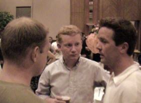 Stijn Kalkers, Rene vd Weerden and Wilbert Lijten recovering from the preceding mentor award session.