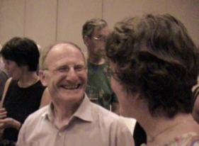 Wim Christis decidedly opted for known brands this evening - you can tell from the grin.