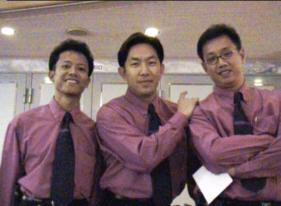 Our marvellous guides: Om, Jack, and Alwyn.