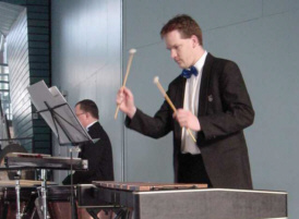 Richard van der Heijden heeft de pauken verruild voor de xylofoon.