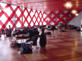 Er heerst een aangename rust in de kleedkamer, de Rode Zaal van de TU Eindhoven.